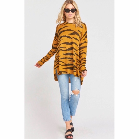 Show Me Your MuMu Sweaters - NWOT SHOW ME‎ YOUR MUMU | Women’s Great Tiger Knit Bonfire Sweater XS $14…